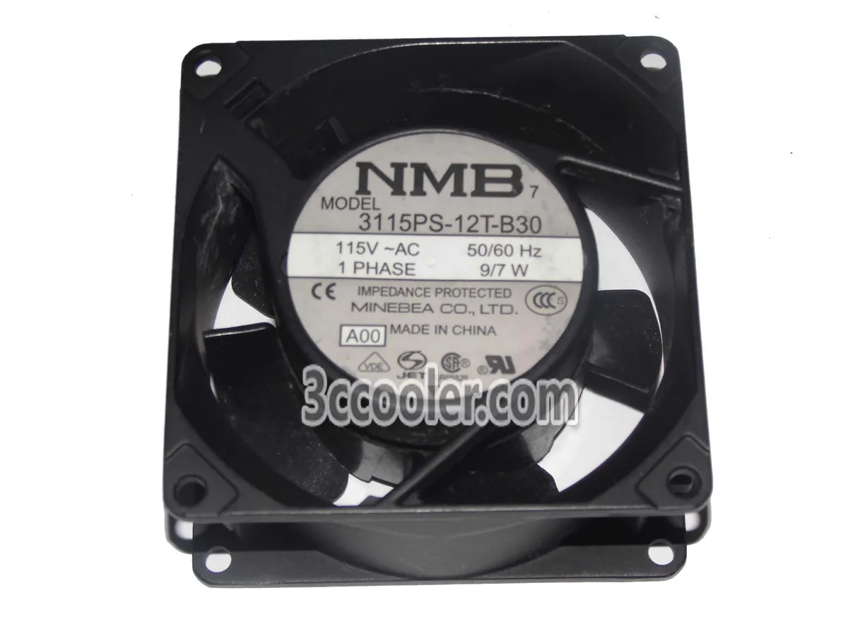 OEM Industries OEM Industries 3115PS-12T-B30 80mm 115V AC Fan — product photo