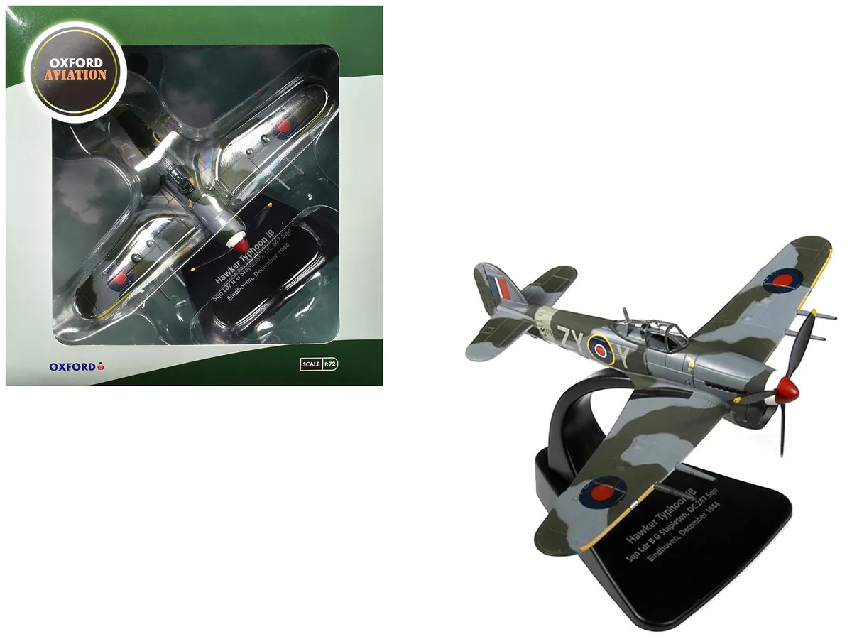 Oxford Diecast Oxford Diecast Hawker Typhoon Mk.IB "MP126, No. 247 Squadron" 1/72 Diecast Model — product photo