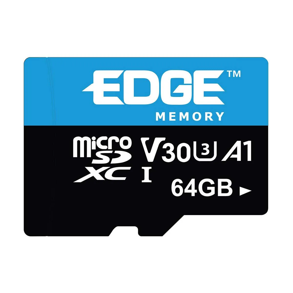 Edge Edge PE256692 64GB MicroSDXC V30 UHS-I U3 Class 10 Memory Card with Adapter — product photo