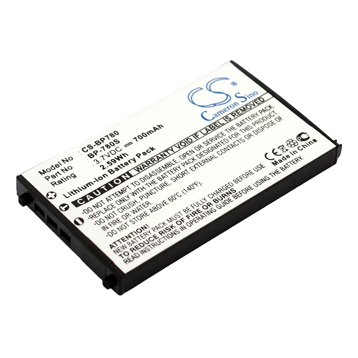 Cameron &amp; Co Cameron &amp; Co DS-CS-BP780 camera battery 700mAh 3.7V Li-ion black — product photo