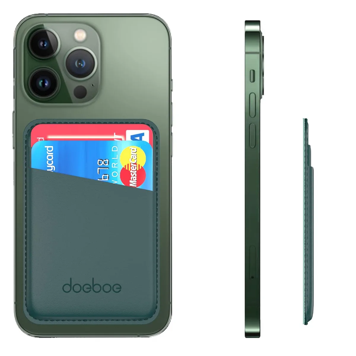  Viator Gear B2 Leather Phone Card Holder Green — product photo
