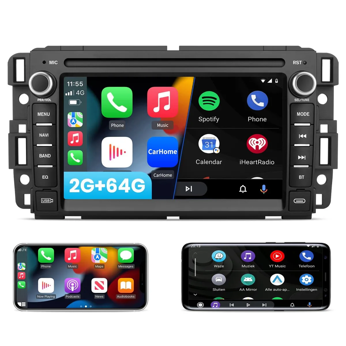 litillbuly litillbuly Android 13 Car Radio 7 Inch 2GB+64GB car electronics accessory — product photo