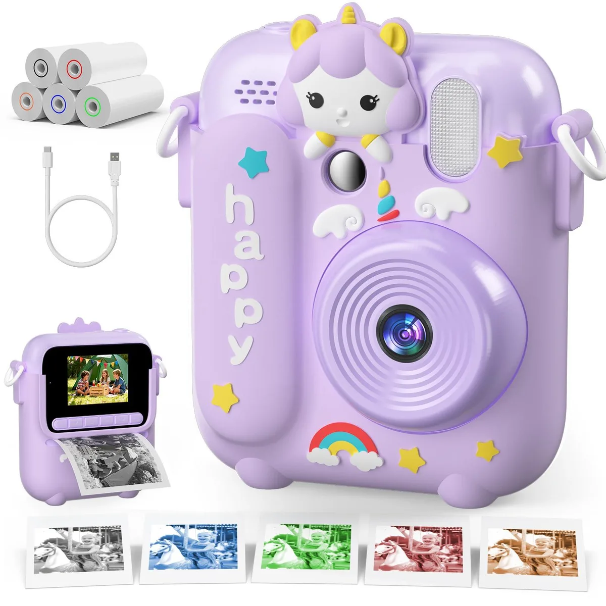  AmazingOcean Z700 Instant Print Camera Purple 48MP 2.4" 1080P — product photo