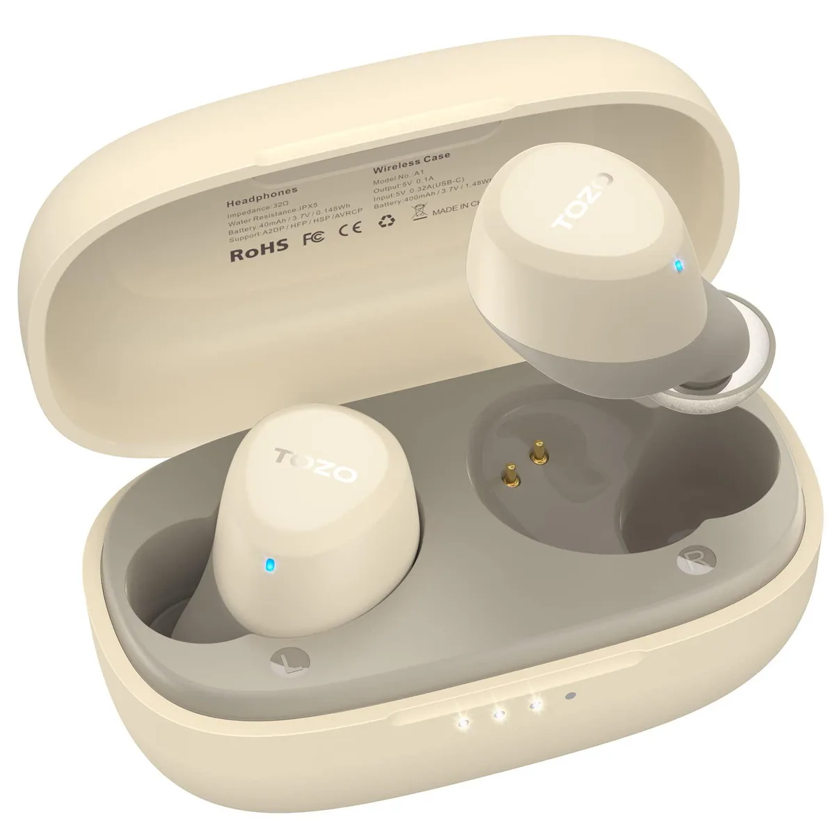 TOZO Store TOZO Store A1 Earbuds Bluetooth 5.3 Khaki — product photo
