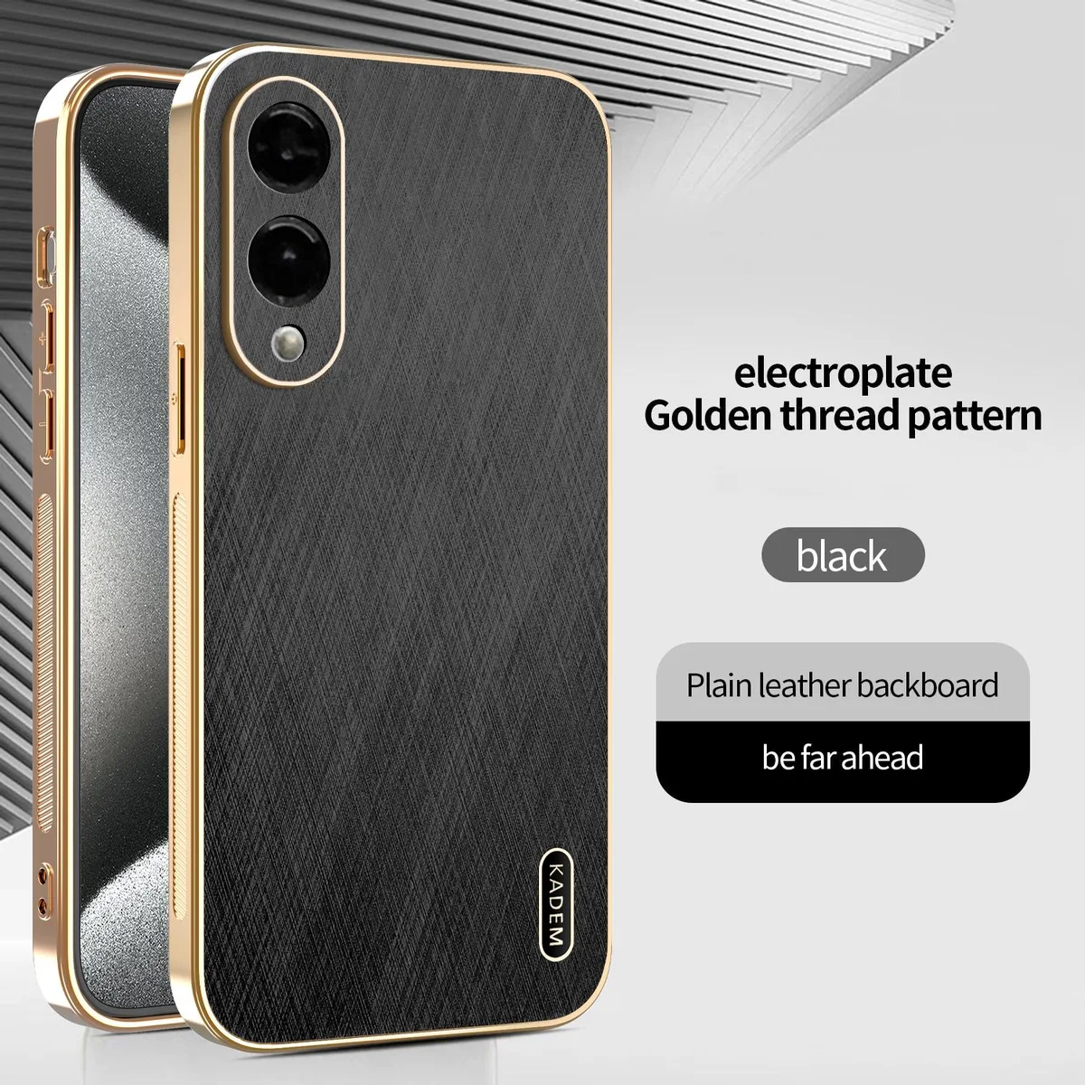 TYJKeJi TYJKeJi Fashion Hybrid Case for Samsung Galaxy S25 Edge Black — product photo