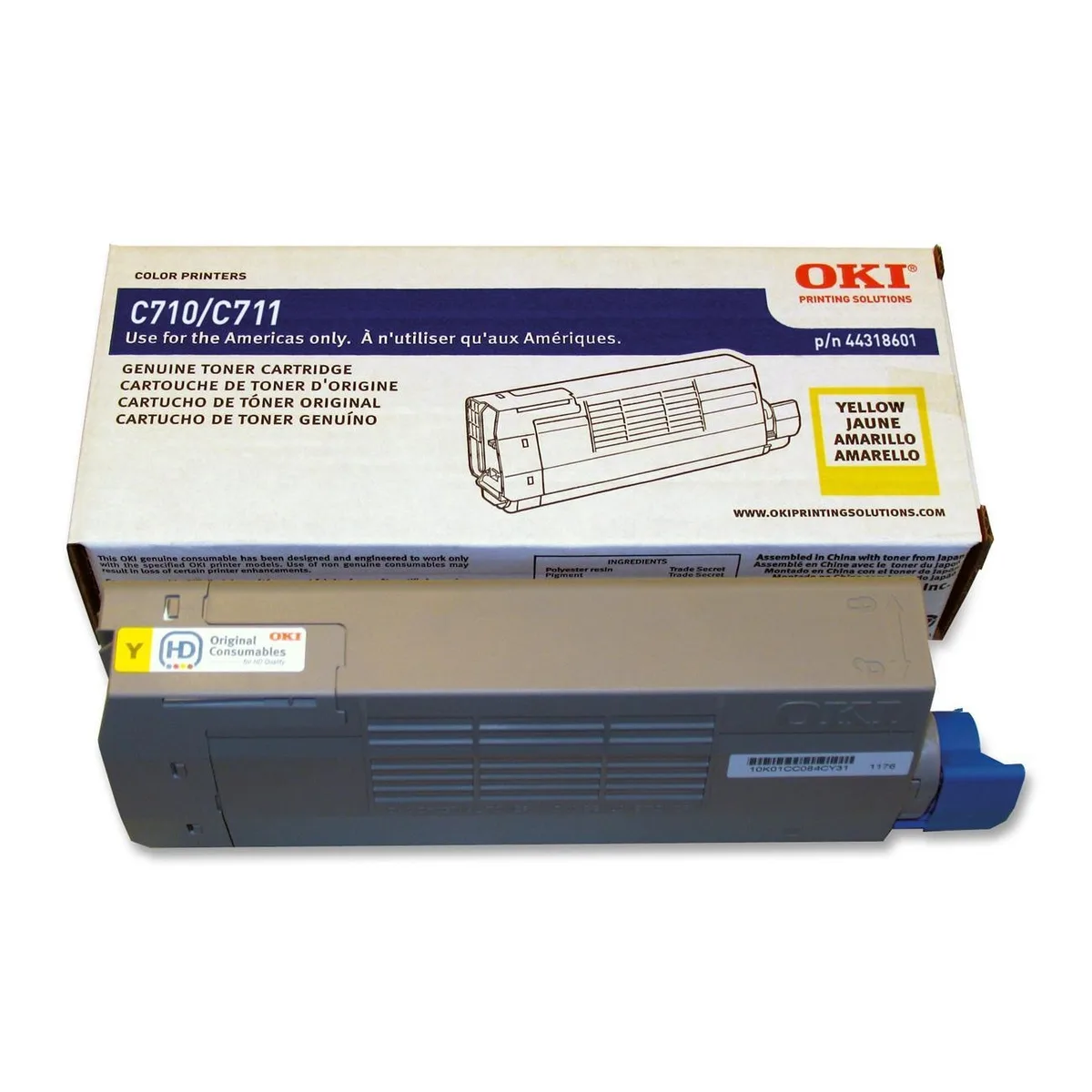 Oki Data Oki Data 44318601 High Yield Yellow Toner Cartridge 11500 Pages — product photo