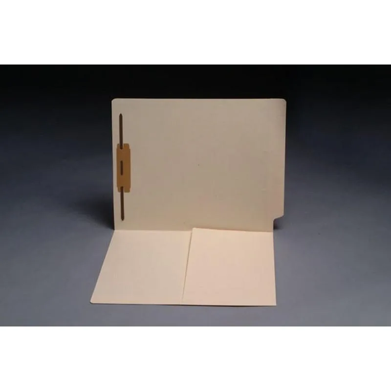 BSP FIling BSP FIling 11pt Manila File Folder Full Cut End Tab Letter Size 1/2 Pocket Fastener Pos 1 Box of 50 — product photo