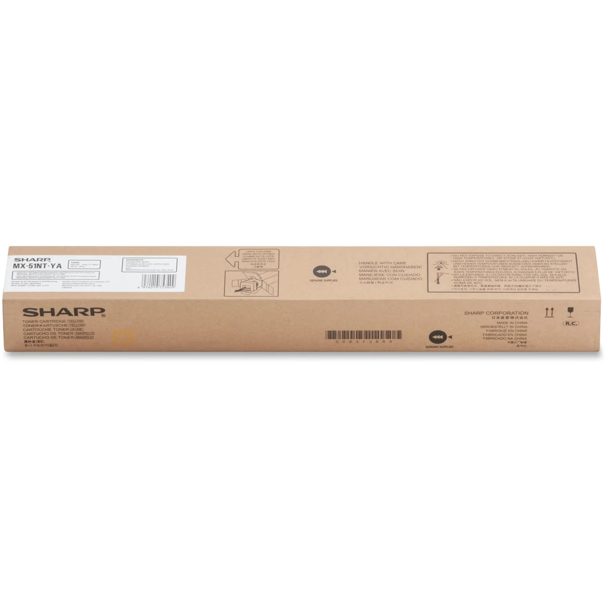 Sharp Sharp MX51NTYA Yellow Toner Cartridge 18000 Pages — product photo