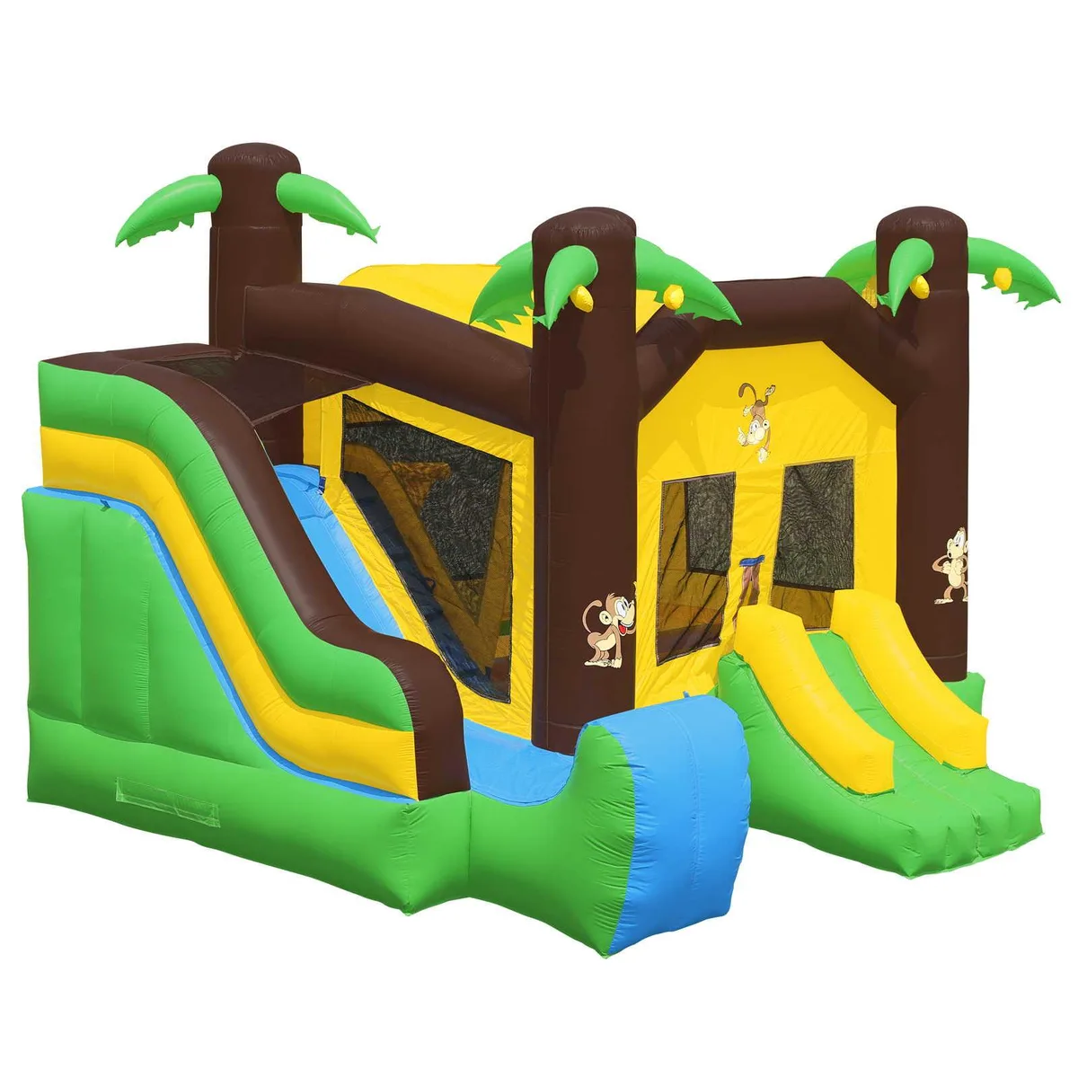 Inflatable HQ Inflatable HQ Cloud 9 Jungle Slide Bounce House 18x17x14 ft PVC Multi-Color — product photo