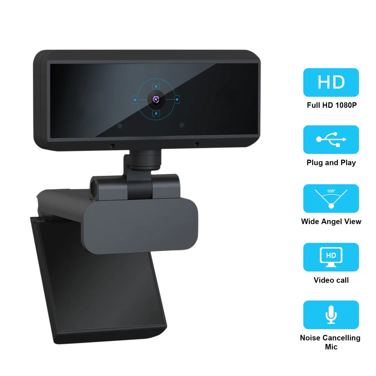 Younux Younux G178 1080p USB 2.0 Webcam Blue — product photo