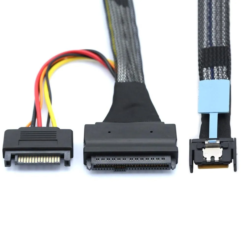 Vszerda Vszerda MCIO 4x to U.2 SFF-8639 PCIe 5.0 Cable 50cm — product photo