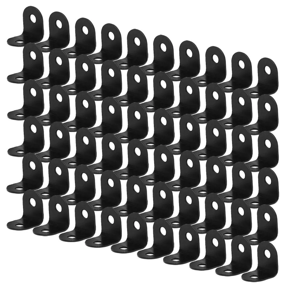 Unique-Bargains Unique-Bargains 12 x 12mm Black Angle Brackets 60pcs — product photo