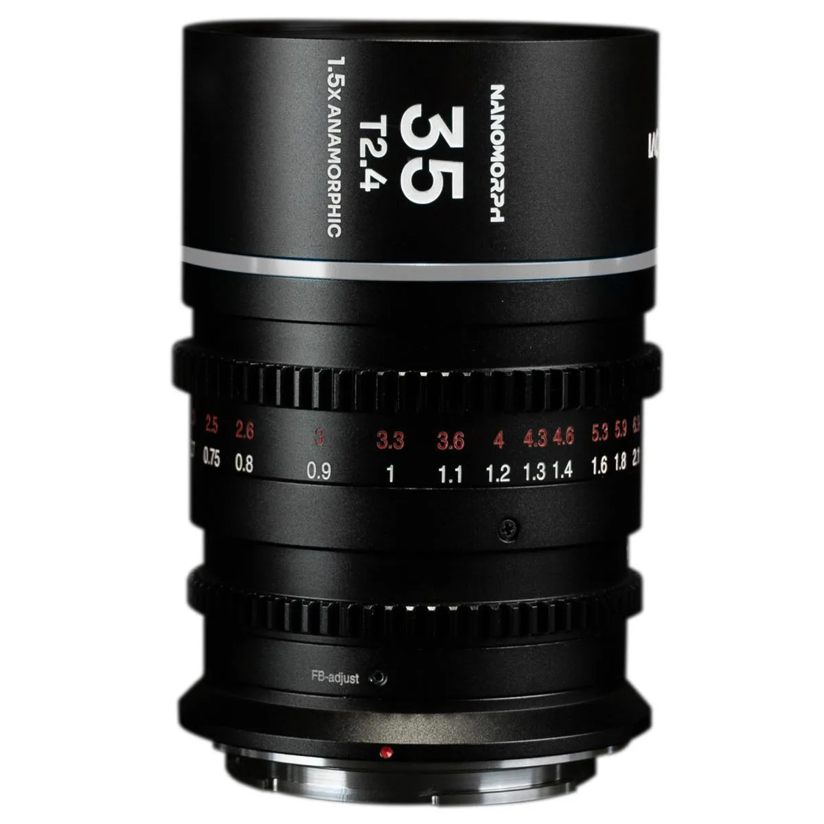 Venus Optics Venus Optics Laowa Nanomorph 35mm T2.4 1.5x Anamorphic Lens Silver Flare — product photo