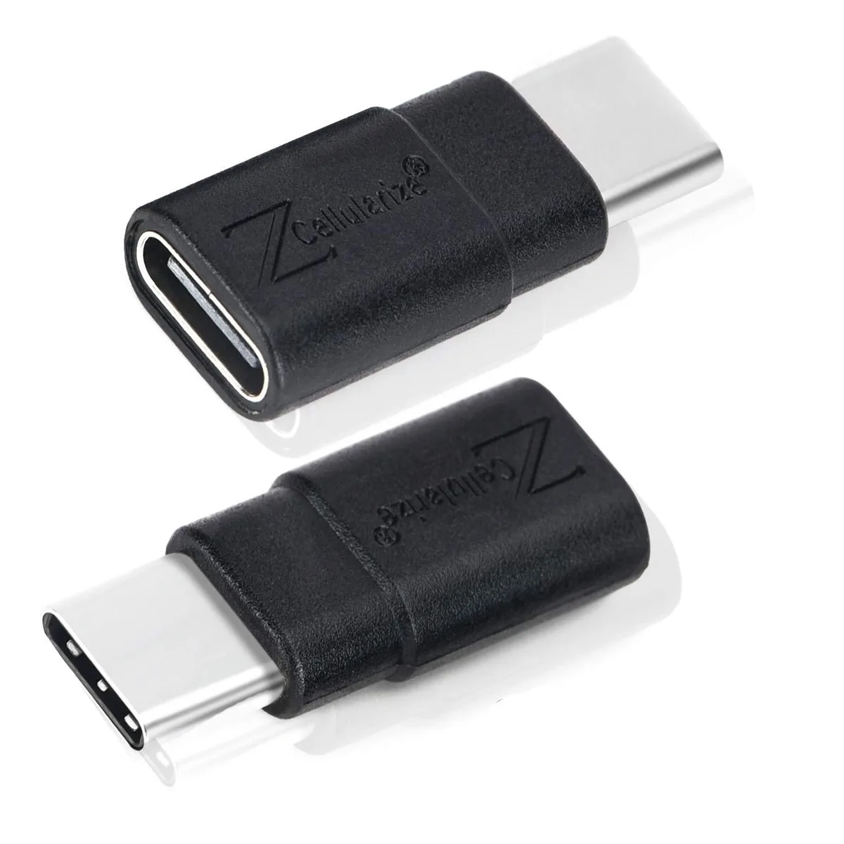  Cellularline USB-C Extender Adapter 2-pack 5 in 40Gbps 240W Matte Black — product photo