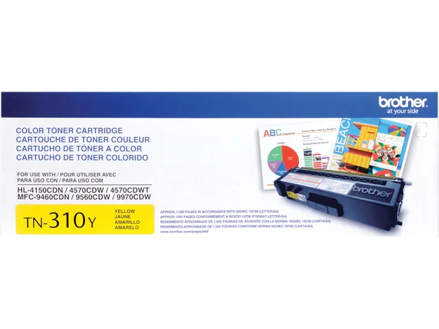 Brother Brother TN310Y Yellow Toner Cartridge 1500 Pages — product photo
