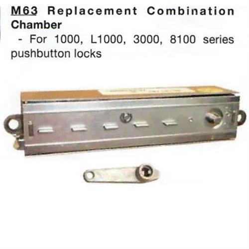 Simplex Simplex M63 replacement combination chamber, satin chrome finish — product photo