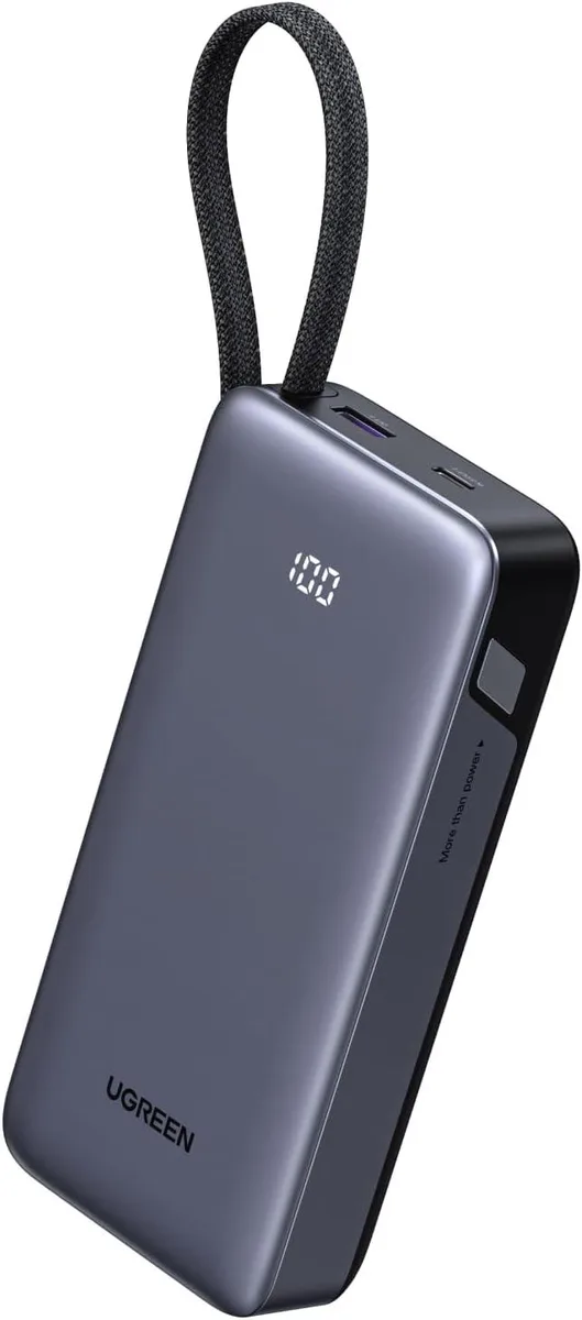 WOOJONG WOOJONG Power Bank 20000mAh 45W Built-in Cable Digital Display — product photo