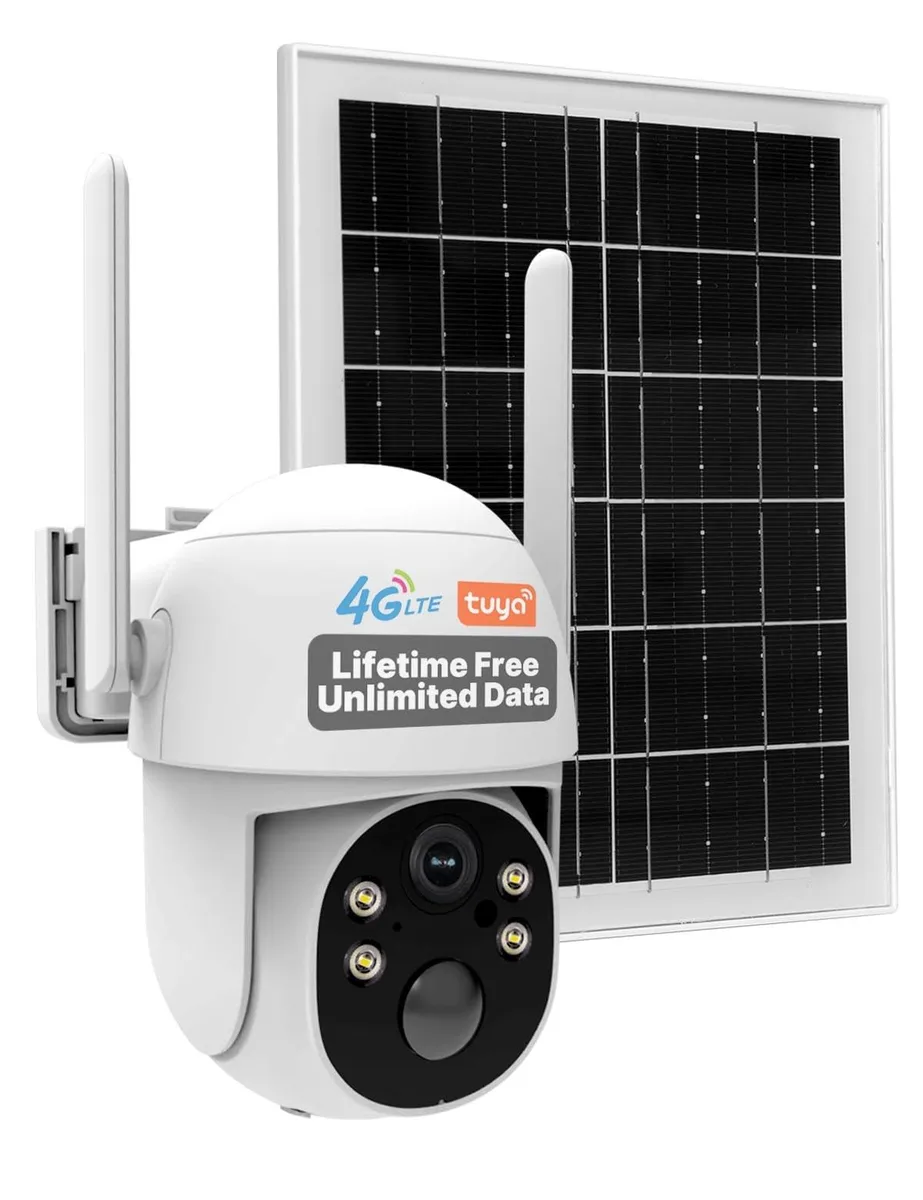 Bipra Bipra 2 in 1 accessory 4G LTE solar camera 2K 32GB storage — product photo