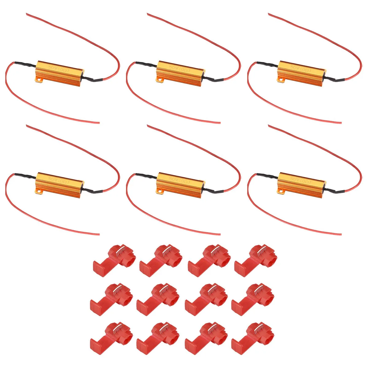 Unique-Bargains Unique-Bargains 6pcs 50W 10 ohm Load Resistor passive component — product photo