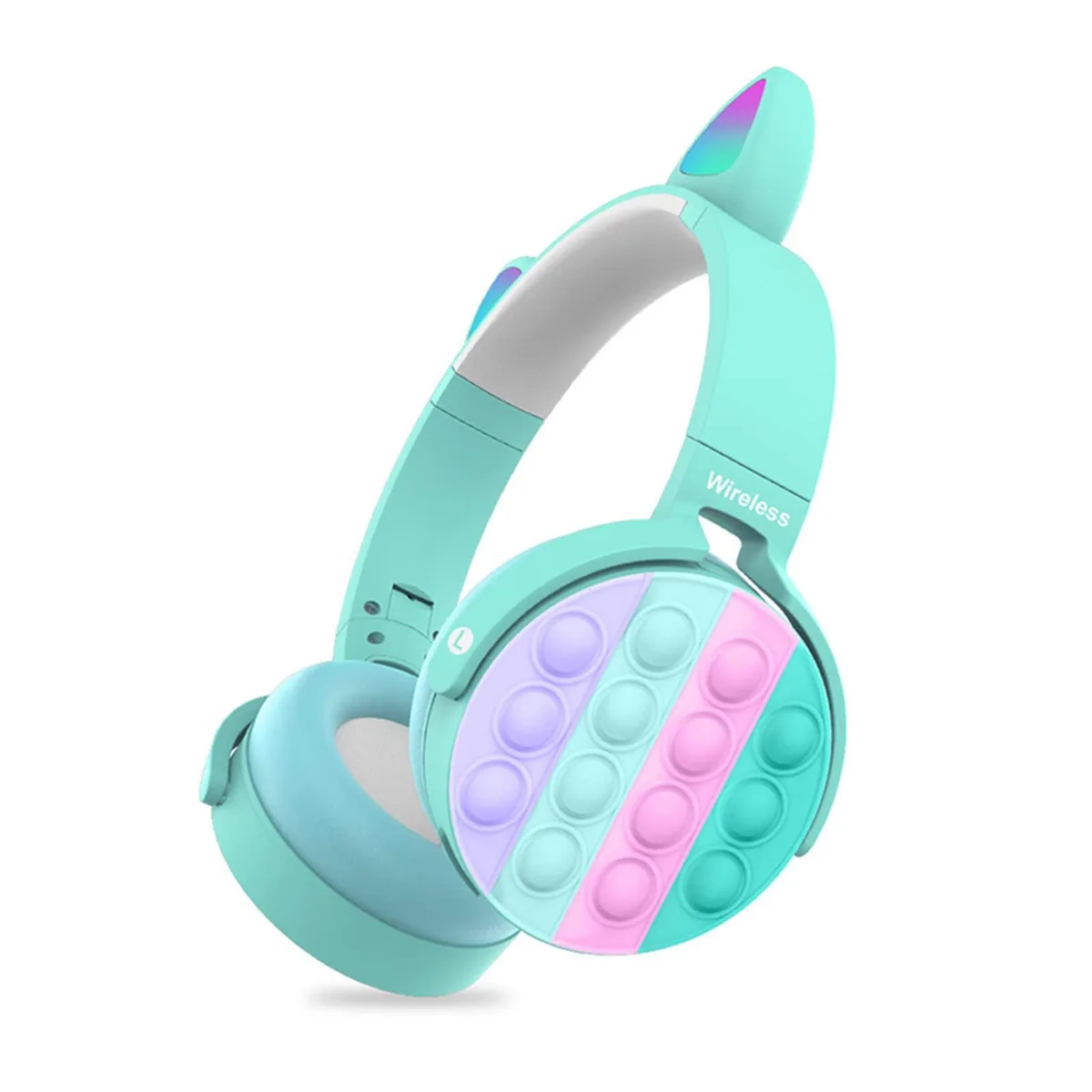 CZQEPMB CZQEPMB Pop Bubble Headset Cyan Bluetooth 5.0 400mAh 18h — product photo