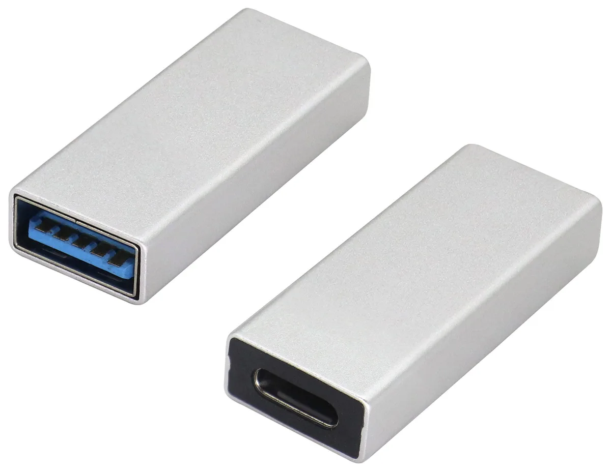 BUCIER BUCIER USB 3.0 to USB-C Adapter 2-Pack Silver — product photo