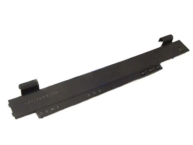 Small rectangular plastic cover with power button cutout, matte grey finish