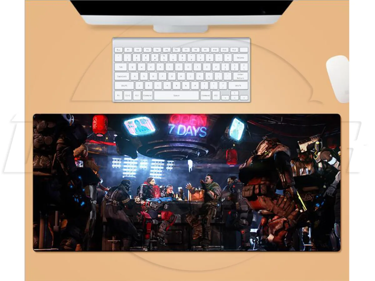 sakose sakose Cyberpunk 2077 Extended 2XL Mouse Pad Dark Brown 35.40 x 15.70 x 0.12 in — product photo