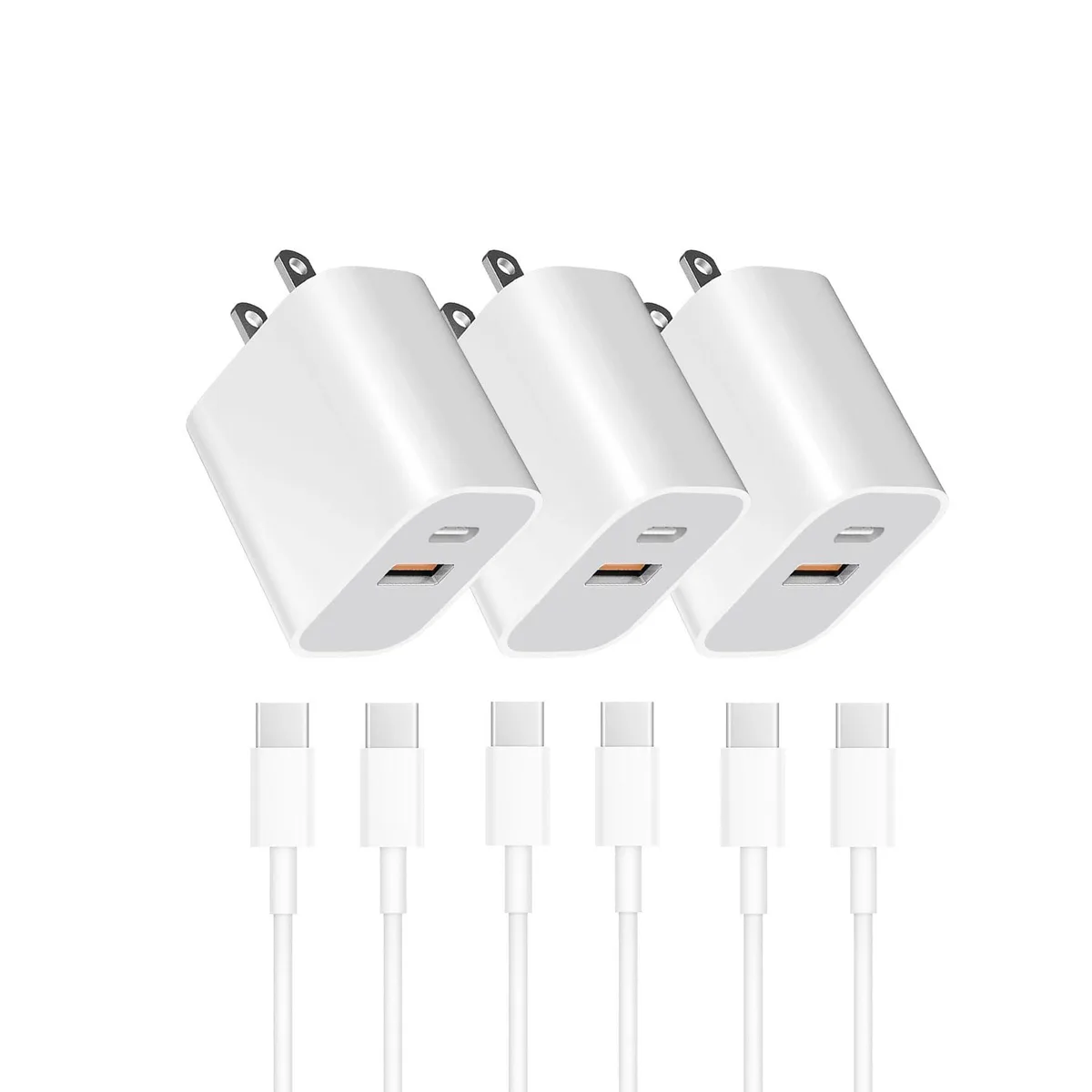  YTFCYIKBG OFS-391 USB Charger White 3-Pack — product photo