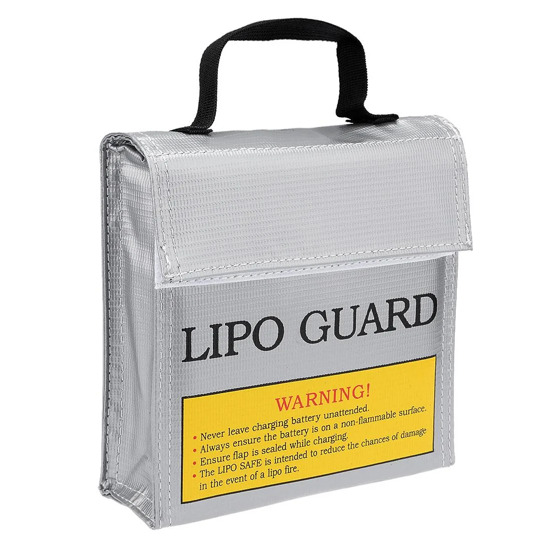 Unique-Bargains Unique-Bargains Lipo Guard Fireproof Bag 155x50x155mm Silver Tone — product photo