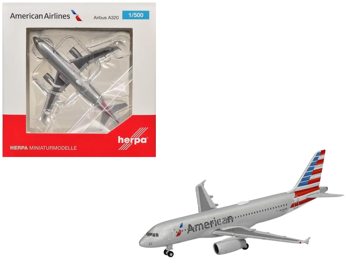 GeminiJets GeminiJets Airbus A320 American Airlines N680AW 1/500 diecast hobby collectible — product photo