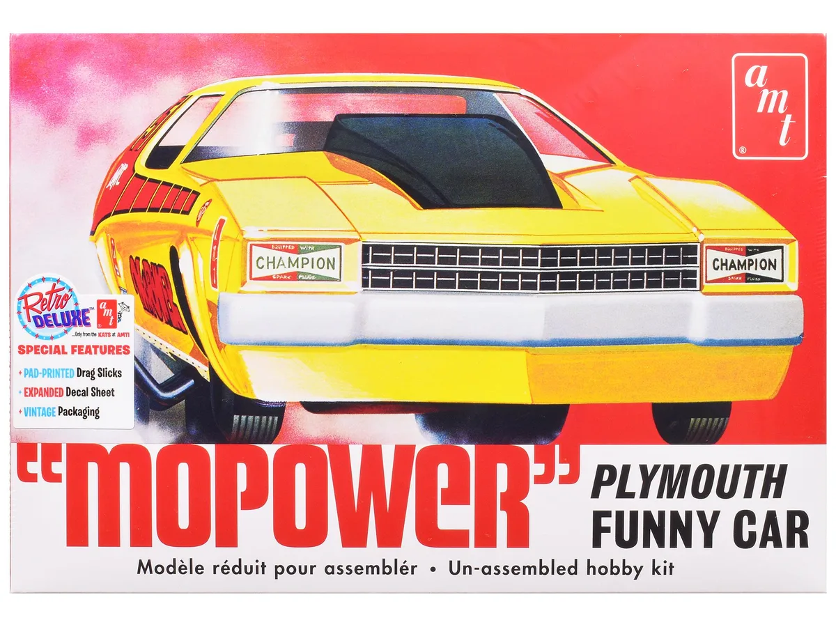 AMT AMT AMT1473 1/25 Scale Plymouth Mopower Funny Car Model Kit — product photo
