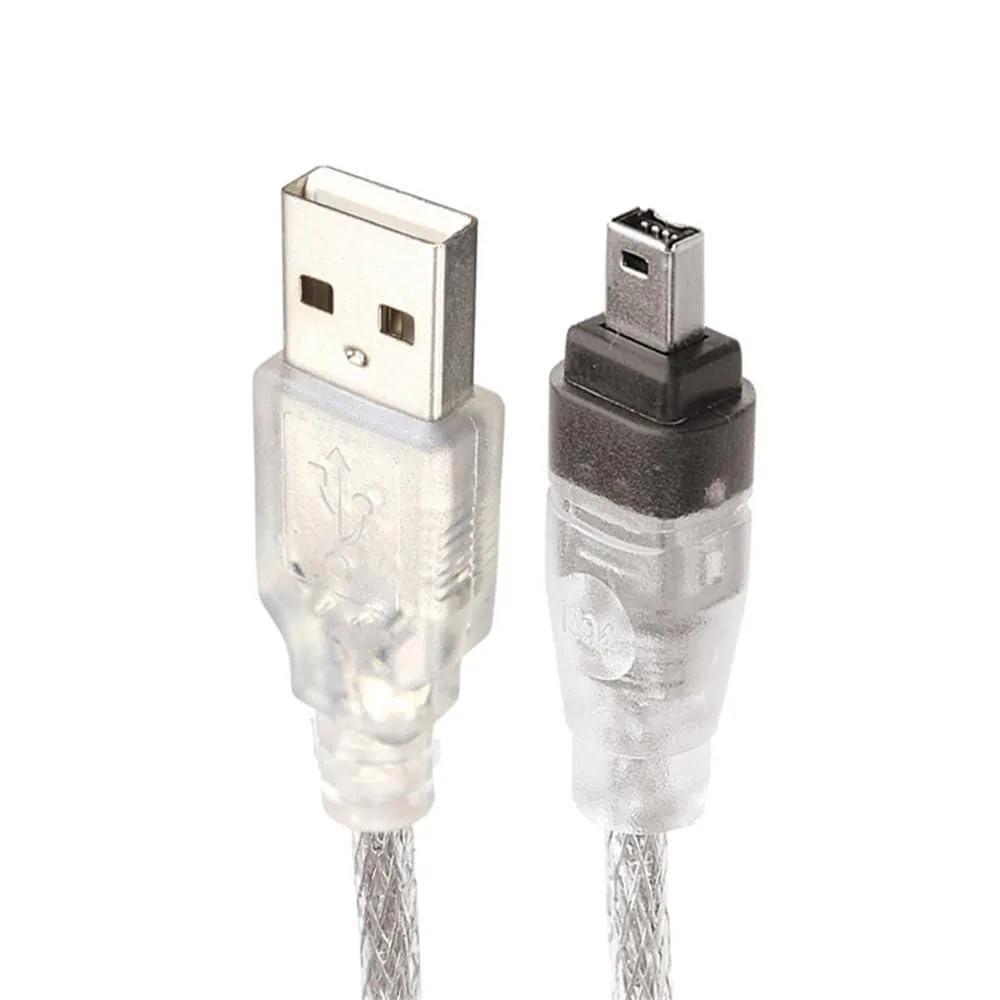 LORDWORLD LORDWORLD USB Male to Firewire 1394 4 Pin iLink Adapter Cable for DCR-TRV75E DV 100cm — product photo