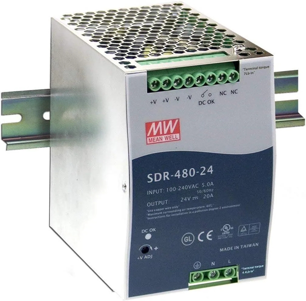 NShi NShi SDR-480-48 48V 10A DIN Rail Server Chassis — product photo