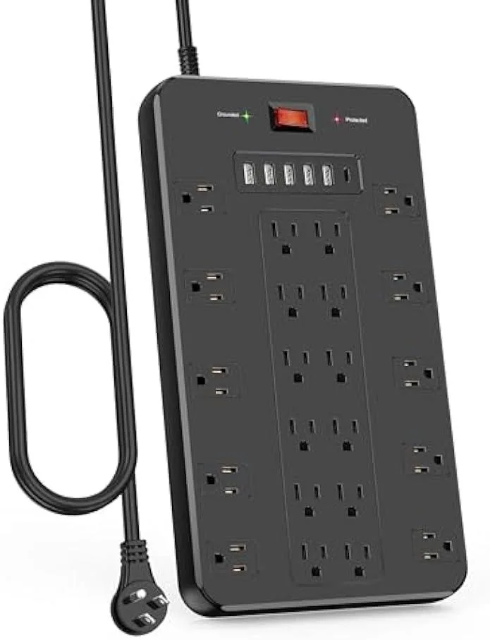 TAURKENAM TAURKENAM 22 AC 6 USB 1875W 2100J 6.5Ft power adapter — product photo