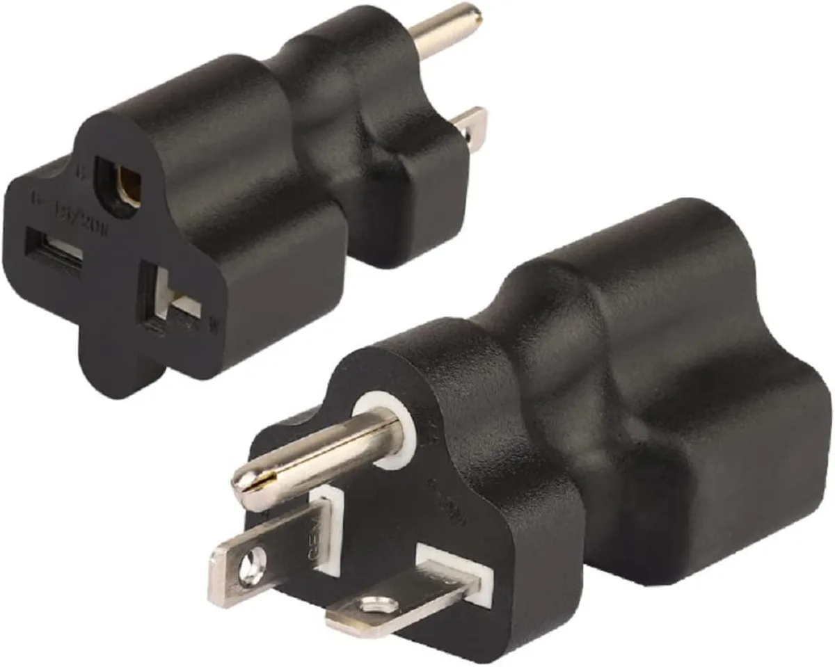 TeKit TeKit PA0204 NEMA 6-20P to 6-15R/6-20R Adapter 20A 250V Silver — product photo