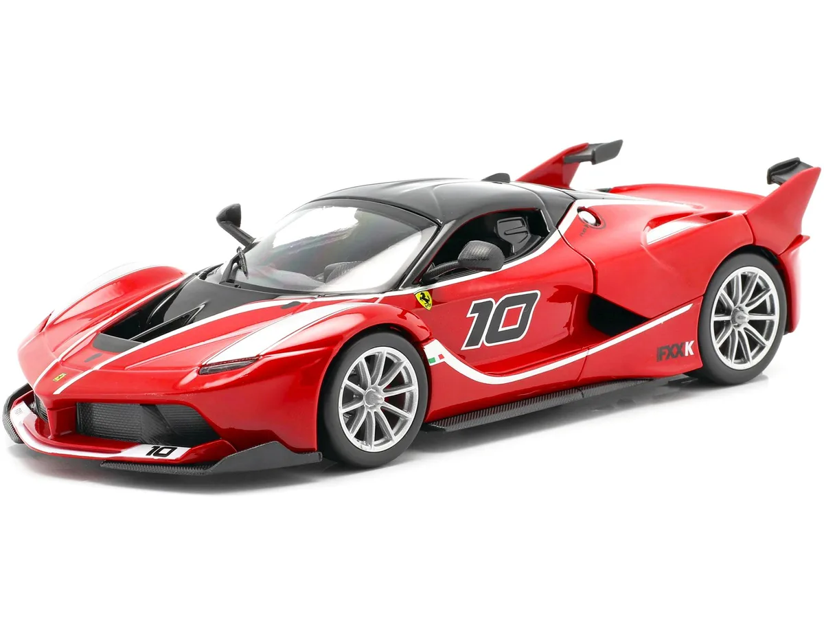 BBURAGO BBURAGO Ferrari Racing FXX-K #10 Red 1/24 Diecast Model Car — product photo