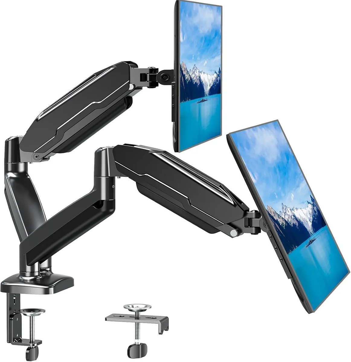 BFKK BFKK Dual Monitor Mount 13-32" Gas Spring 17.6 lbs Black — product photo