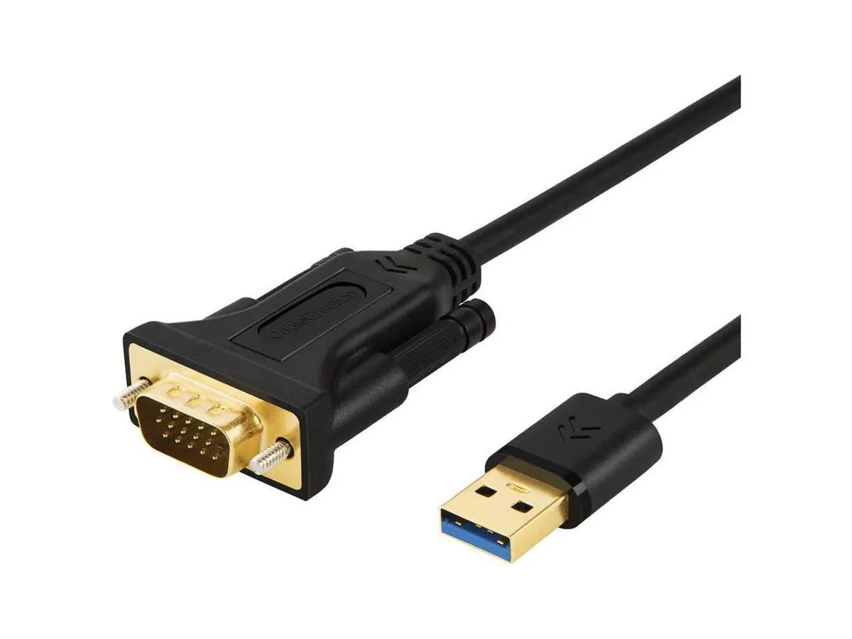 BUCIER BUCIER USB 3.0 to VGA Adapter 6.6 FT 1080P 60Hz Black — product photo