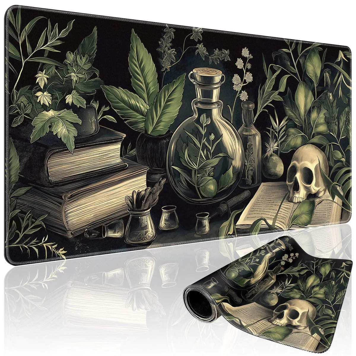  Mcapirivo BGMP006 Gothic Dark Botanical 31.5x15.7 mouse pad — product photo