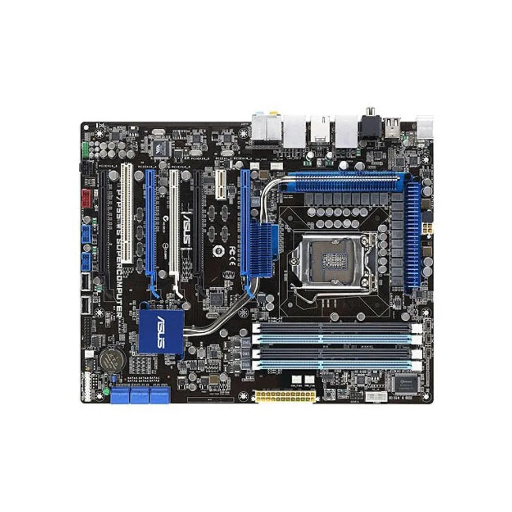 ATX motherboard with LGA 1156 socket and DDR3 slots