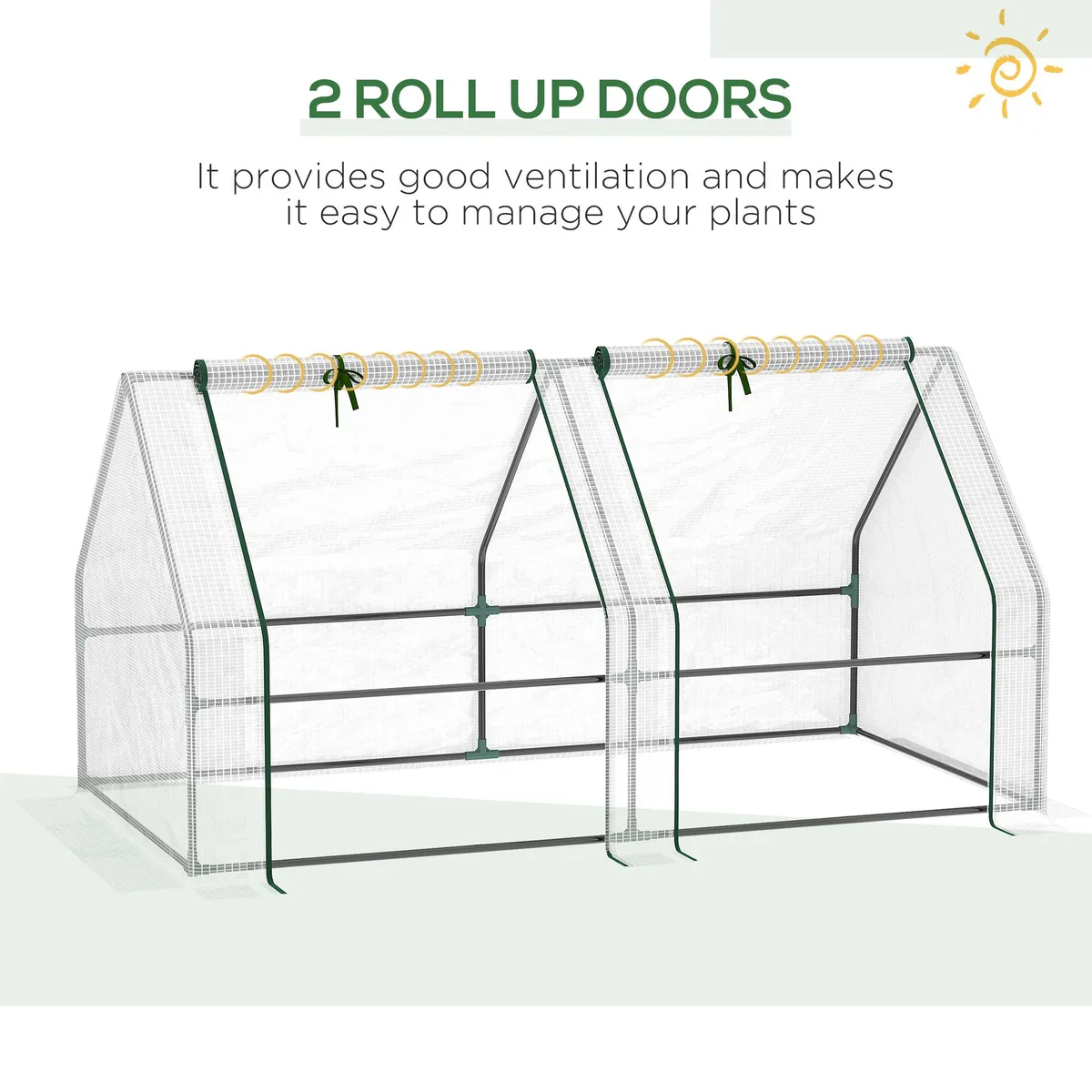 tuphen tuphen White Trellis 140 GSM PE Cover 85% Light Transmission — product photo