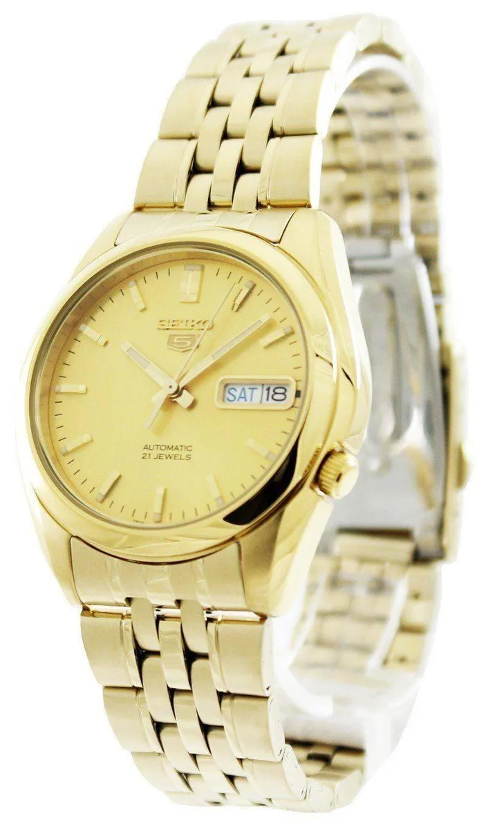 Seiko Seiko 5 Automatic SNK366K1 37mm Gold Tone Stainless Steel Watch — product photo
