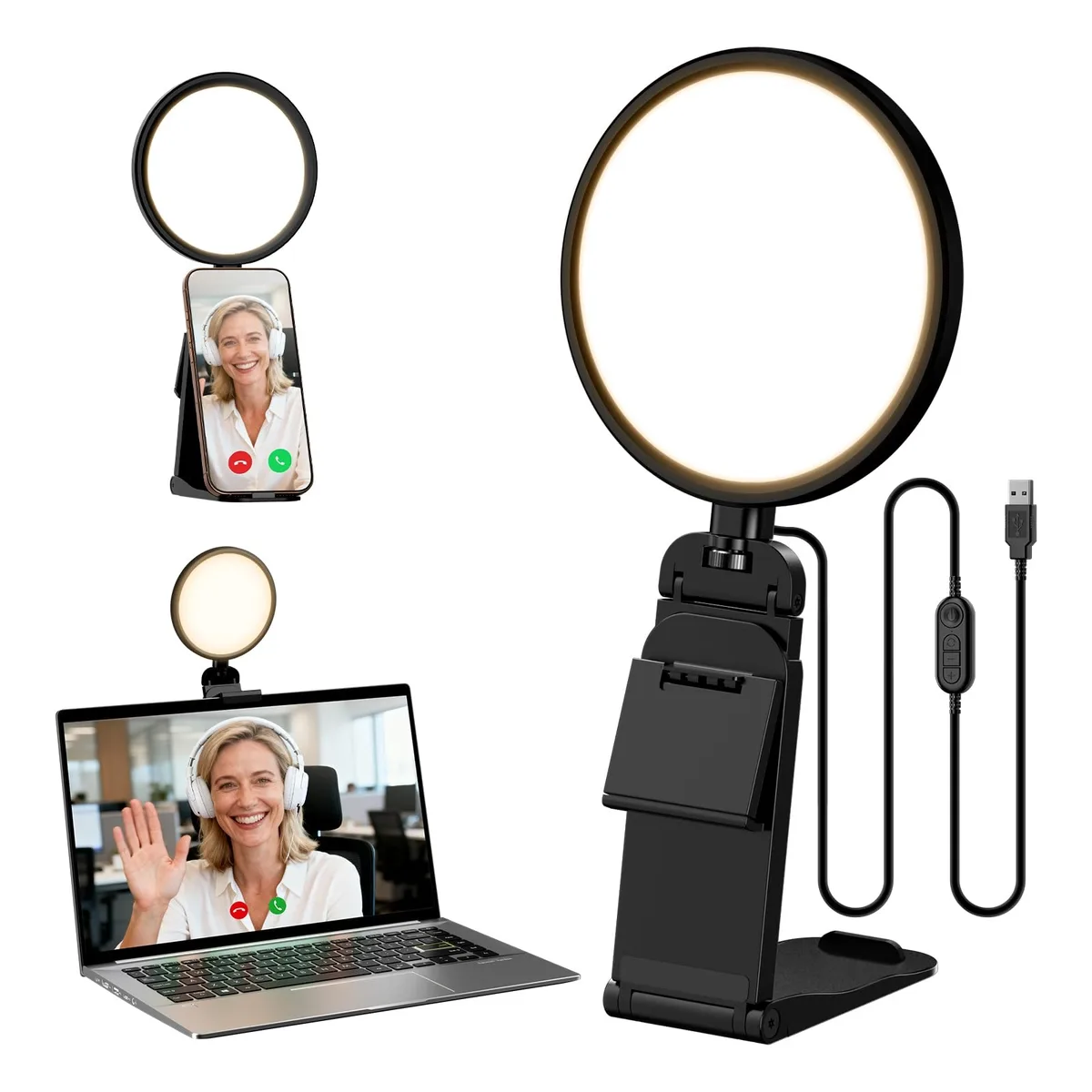  Neewer V01 5" Ring Light 50 Modes CRI>97.8 10W USB 2.0 TypeA — product photo