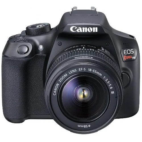 Canon Canon EOS Rebel T6 18.0 MP DSLR Camera with EF-S 18-55mm DC III Lens — product photo