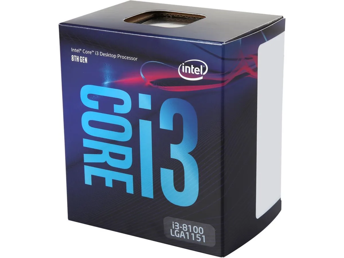 Intel Intel Core i3-8100 desktop processor 3.6 GHz LGA 1151 65W — product photo