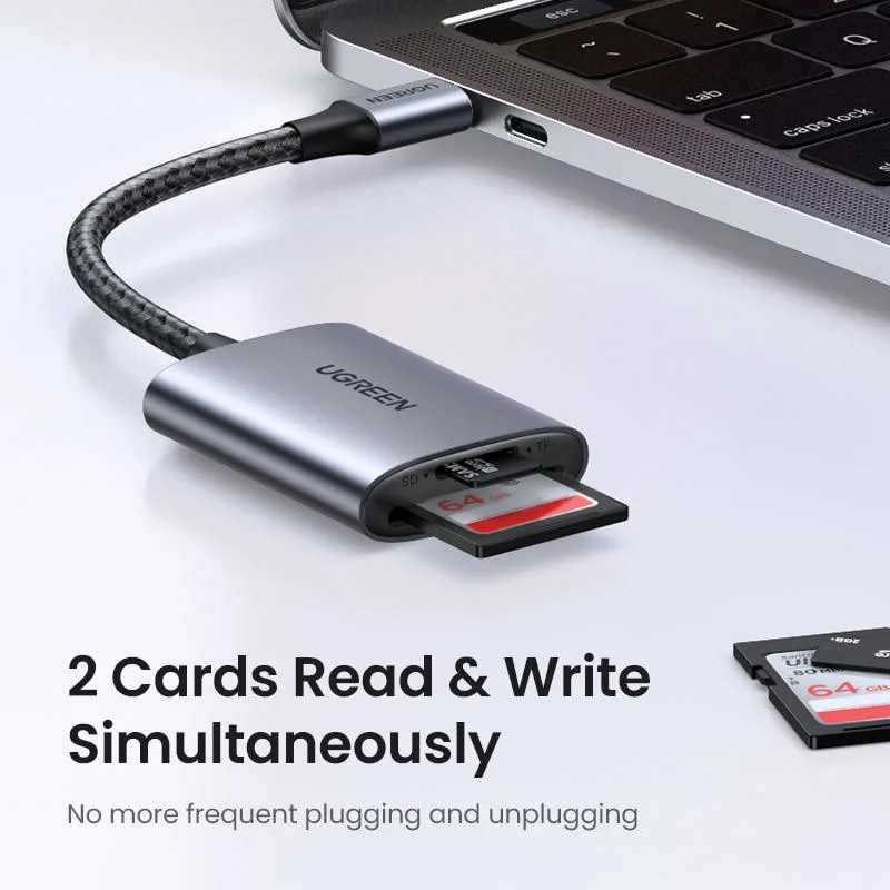 WMtec WMtec USB-C SD TF Card Reader 5Gbps VoIP — product photo
