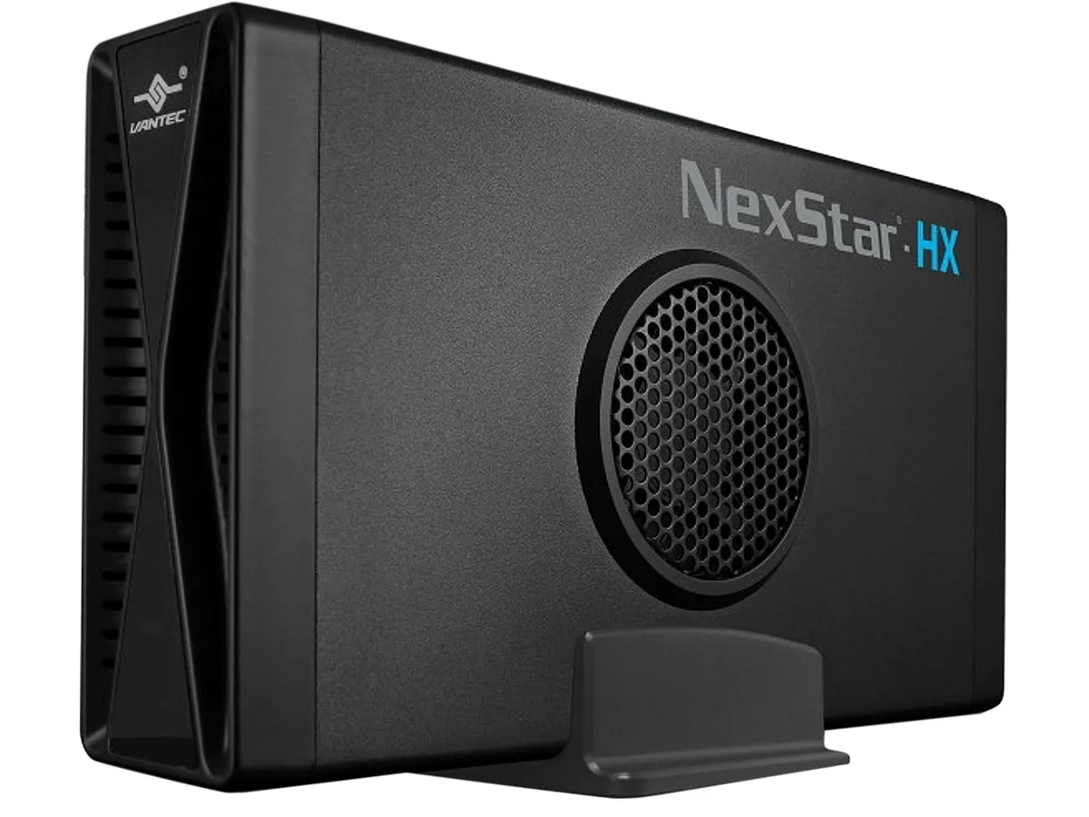 Vantec Vantec NST-387S3-BK 3.5" SATA drive enclosure USB 3.0 60mm fan — product photo