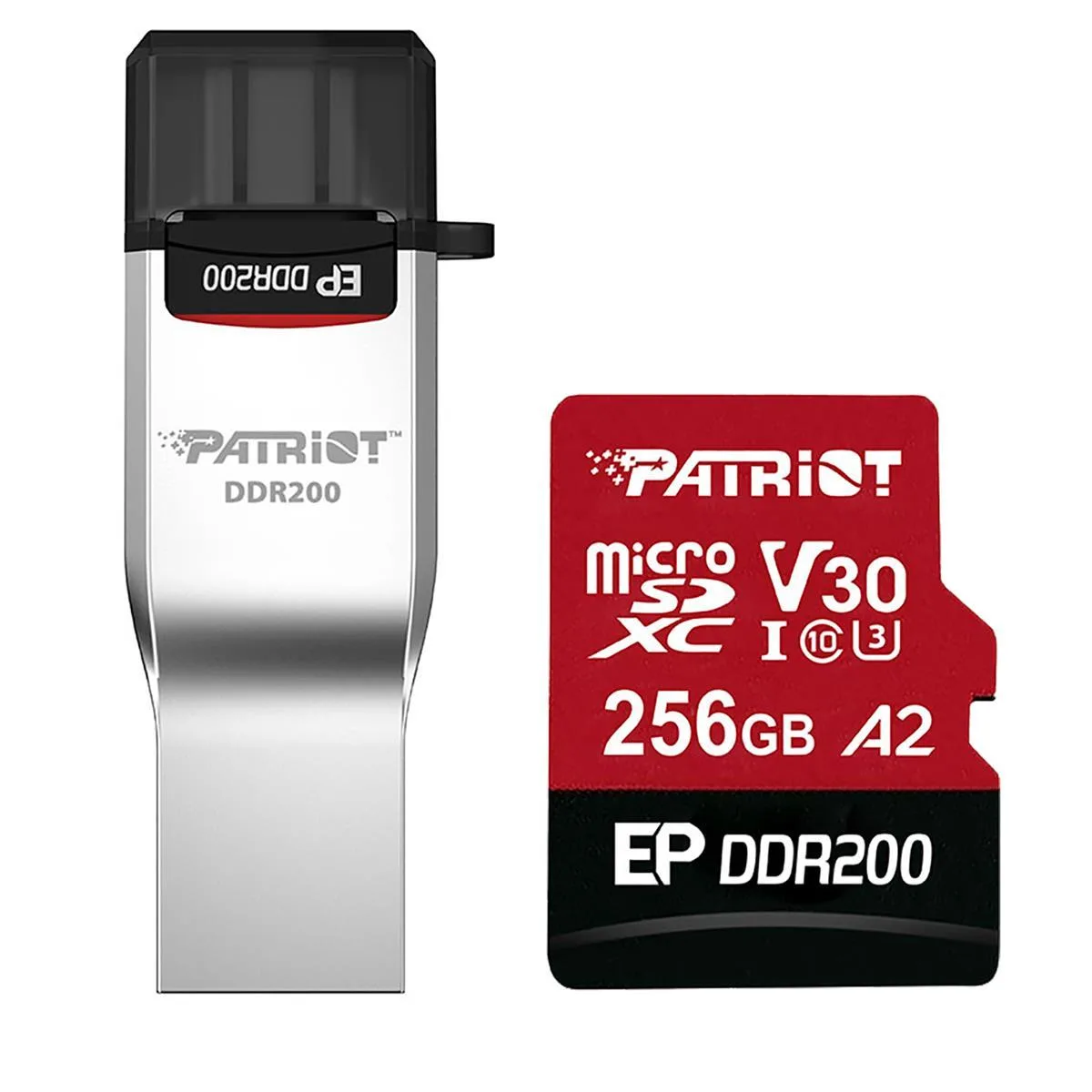 Patriot Memory Patriot Memory EP DDR200 256GB microSD V30 A2 — product photo