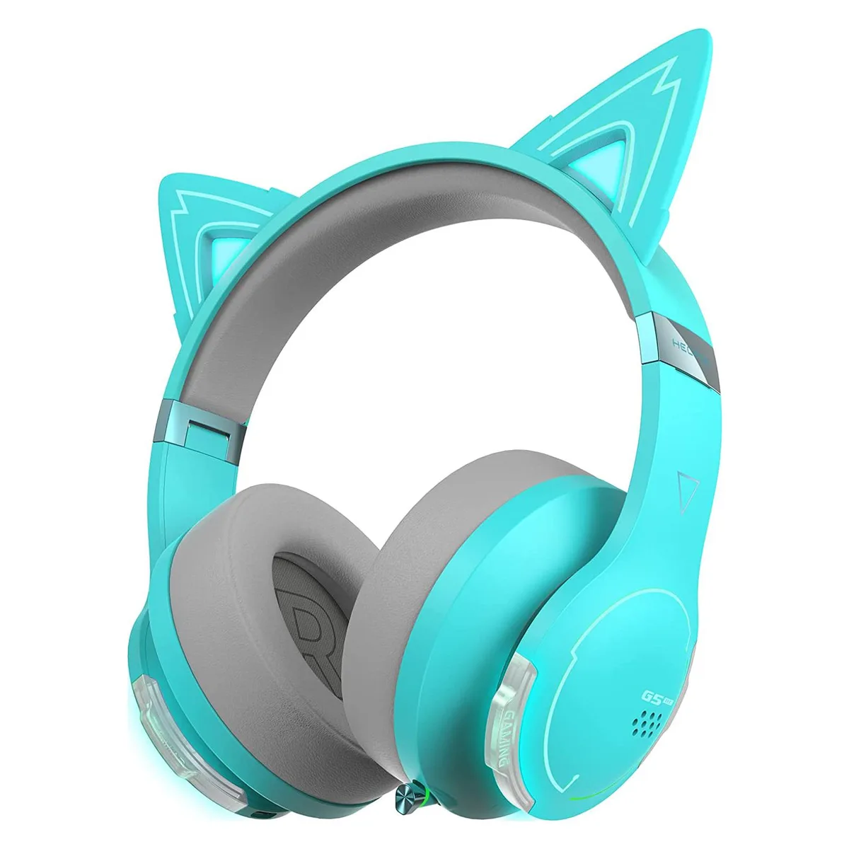 Edifier Edifier G5BT CAT Turquoise Cat Ear Gaming Headset 40mm 3.5mm Bluetooth 5.2 — product photo