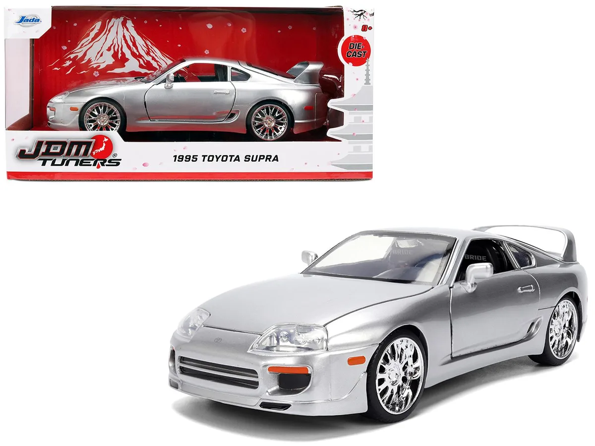 Jada Jada 1995 Toyota Supra Silver Metallic JDM Tuners 1/24 Diecast Car — product photo